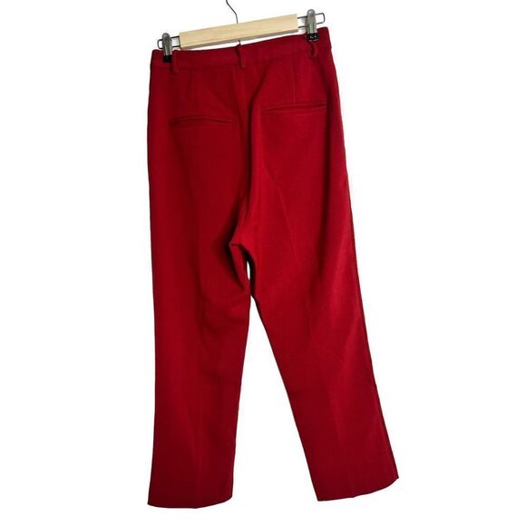 NWT Line + Dot Rosey Cropped Pants Red sz M - Picture 7 of 8